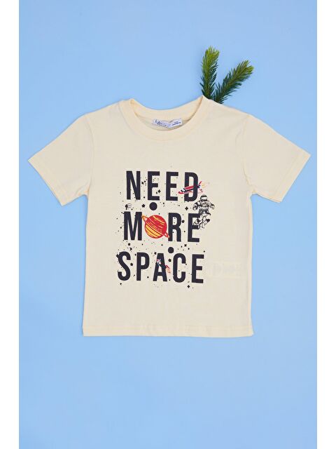 Fullamoda Need More Space Baskılı Erkek Çocuk Tişört