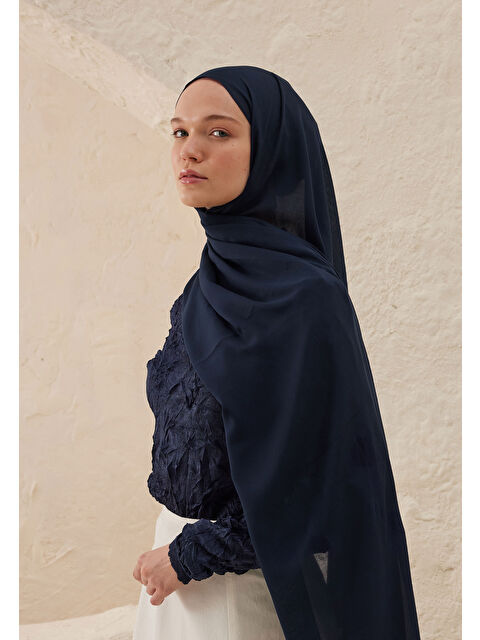 Fresh Scarfs Rami Viskon Şal Gece Mavisi - S000420268-17234
