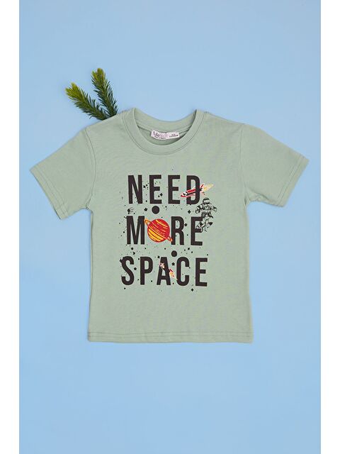 Fullamoda Need More Space Baskılı Erkek Çocuk Tişört