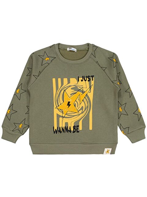 Civil Boys Wanna Be Yıldız Baskılı 6-9 Yaş Sweatshirt - S000450293-18547