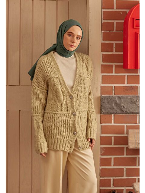 Fresh Scarfs Cozy Pamuk Şal Petrol - S000420393-20019