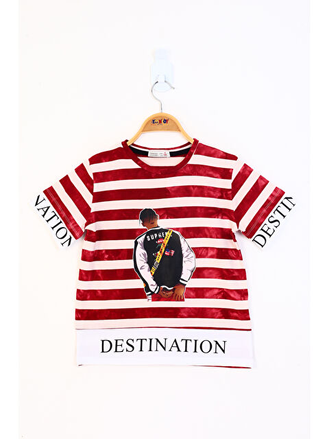 Toontoykids Erkek Çocuk Komple Çizgi Desenli Baskılı Tişört - S000417895-20045