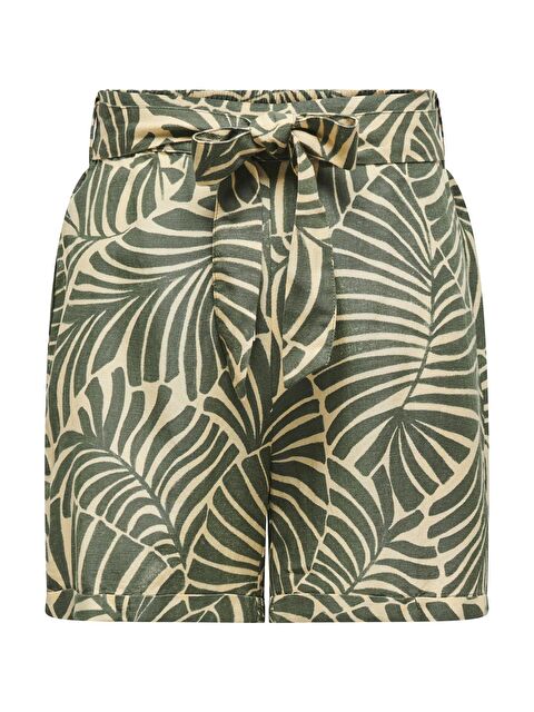 Only Onlcallie Keten Karışımlı Regular Fit Kadın Şort 15318789 - S000226387-37220