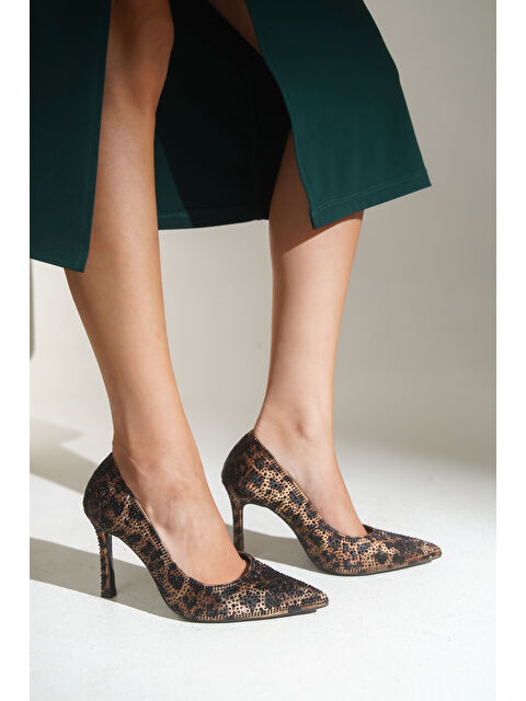 Capone Outfitters Neely Taşlı Orta Topuklu Saten Abiye Stiletto - S000516953-19413