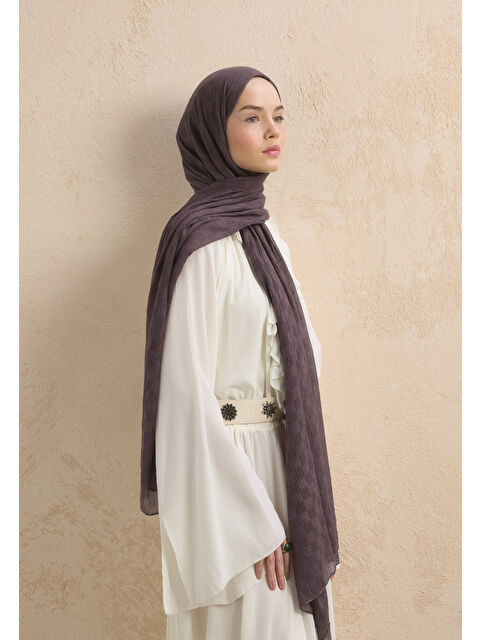 Fresh Scarfs Modal Damalı Şal Leylak - S000420269-487