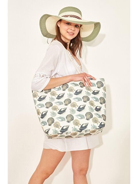 C&City Y1670-09 Kadın Plaj Çantası Çok Renkli - S000216652-37243