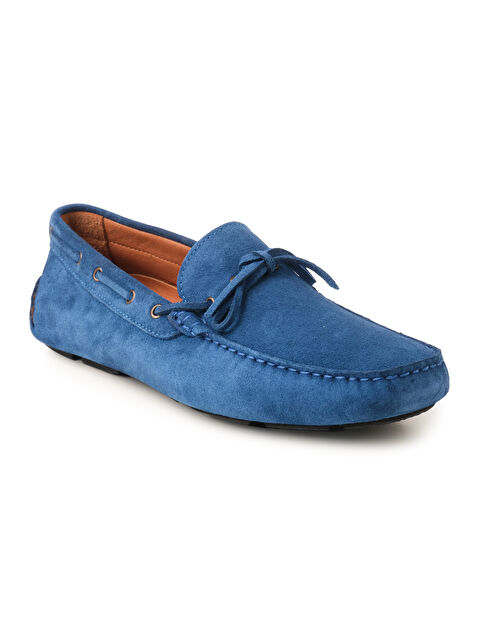 Giuseppe Mengoni Erkek Mavi Loafer MO-7810-7574 Gıuseppe Mengoni 0357 Bugatti Süet - S000509146-17234