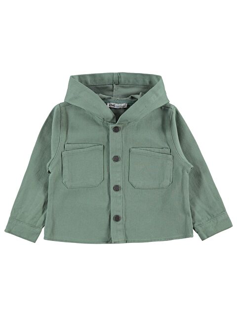 Civil Boys Erkek Çocuk Çift Cepli Kapüşonlu 2-5 Yaş Ceket - Haki