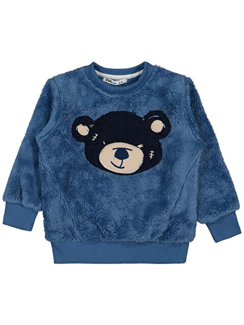 Civil Boys Ayı Nakışlı 2-5 Yaş Sweatshirt - S000449902-23093