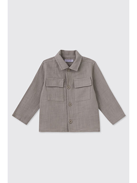 Panço Erkek Bebek Gri Ceket