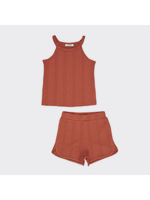 Panço Kız Çocuk Dokulu Örme Triko Takım - S000253121-19957