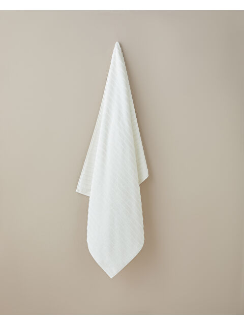 English Home Softline Pamuk Banyo Havlusu 90x150 cm Beyaz
