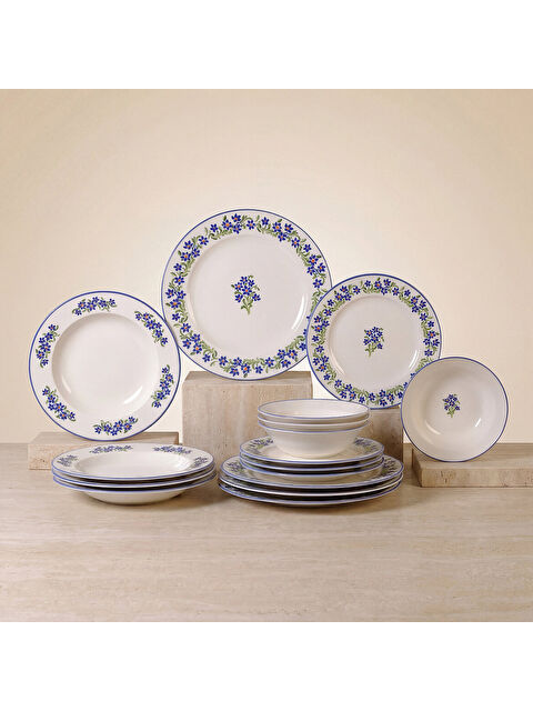 GÜRAL PORSELEN Eda Nostaljik 4 Kişilik 16 Parça Yemek Takımı 6519