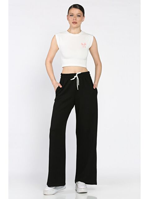 Gülseli Kadın Yüksek Bel Modal Kumaş Palazzo Pantolon - S000387620-19351