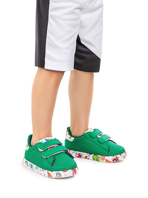 Kiko Kids Perforated Cırtlı Işıklı Erkek Bebek Spor Ayakkabı - S000212570-18194