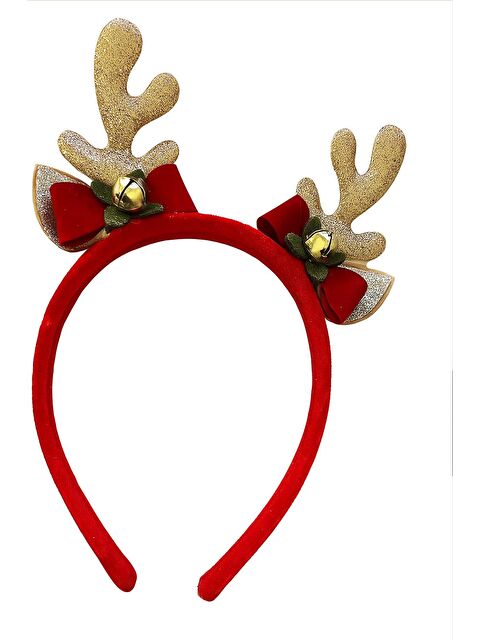 New Obsessions Yılbaşı Altın Geyik Boynuzu Zilli Taç - S000467928-20076