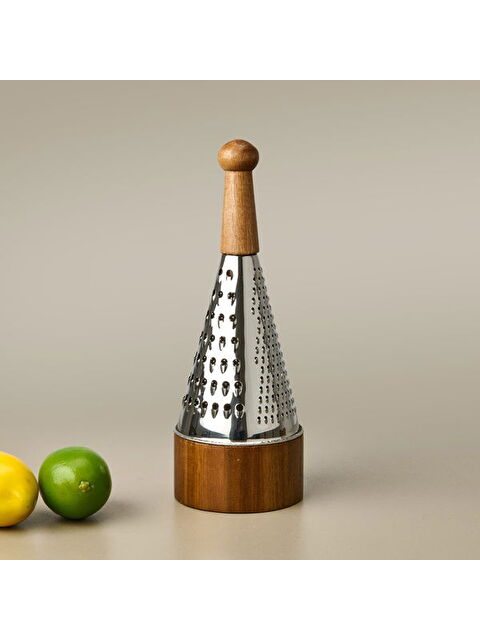 Arow Akasya Hazneli Konik Rende - Kahverengi - 30x11 cm - S000395567-19413