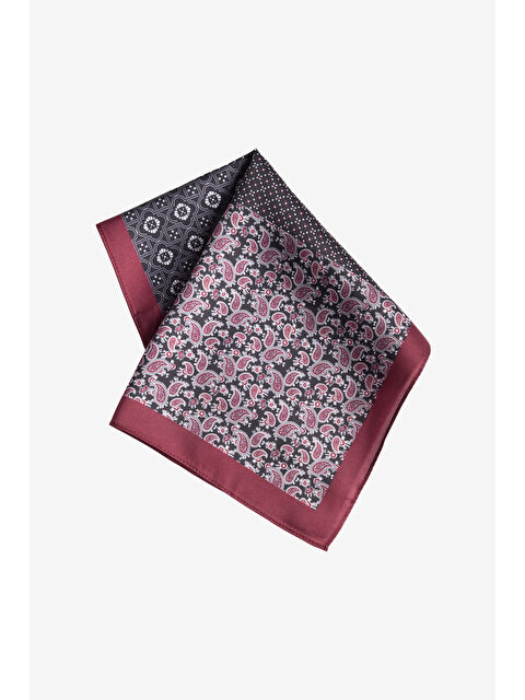 Altınyıldız Classics Erkek Bordo-Siyah Desenli Mendil - S000447725-37254