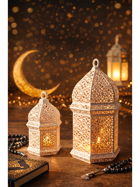 Havalı Tasarım Dekoratif Ramazan Fener Seti - S000511393-20063