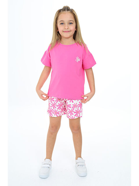Toontoykids Kız Çocuk Baskılı Şortlu Takım - S000254310-20042