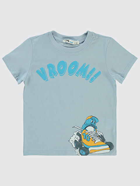 Civil Boys Erkek Çocuk Tişört 2-5 Yaş Buz Mavi - S000362322-3053