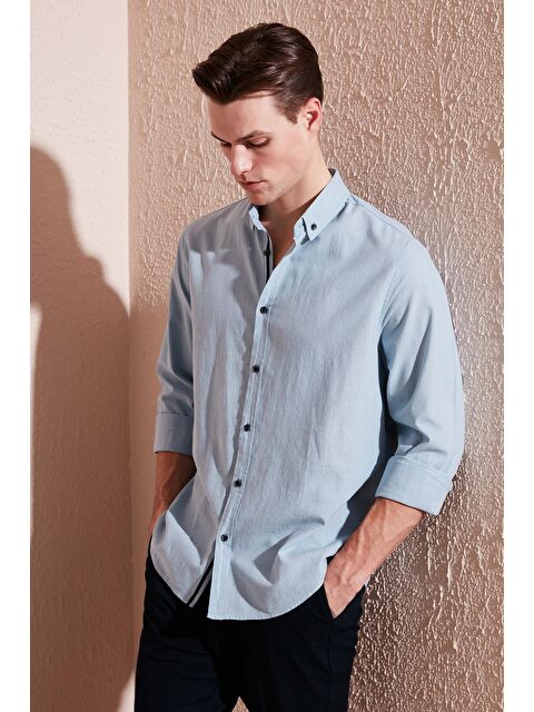 Buratti Regular Fit Düğmeli Yaka %100 Pamuk Erkek Gömlek CF20S111871 - S000000747-17714