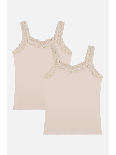 Koza İç Giyim Kadın 2'li Dantel Askılı Atlet - S000307719-19966