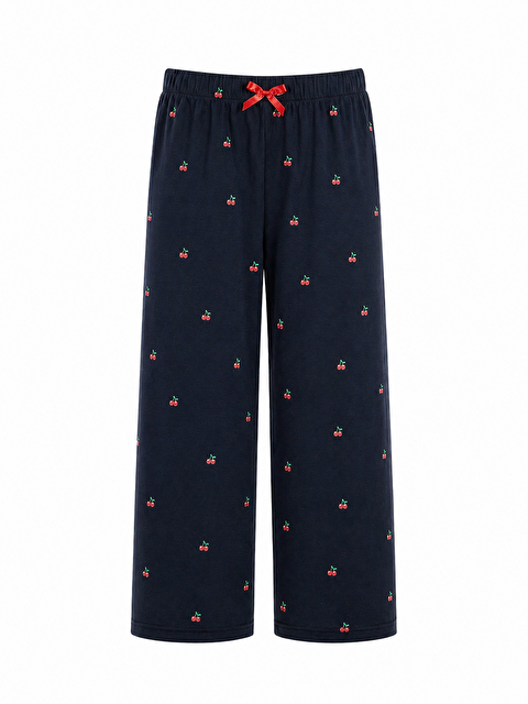 Formo Kadın Desenli Viskon Düz Paça Pijama Altı