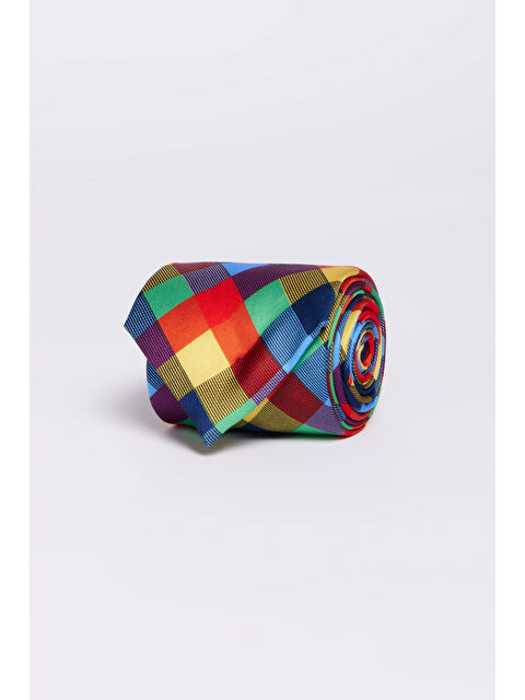 AC&Co / Altınyıldız Classics Erkek Kırmızı Desenli Kravat - S000512400-20045