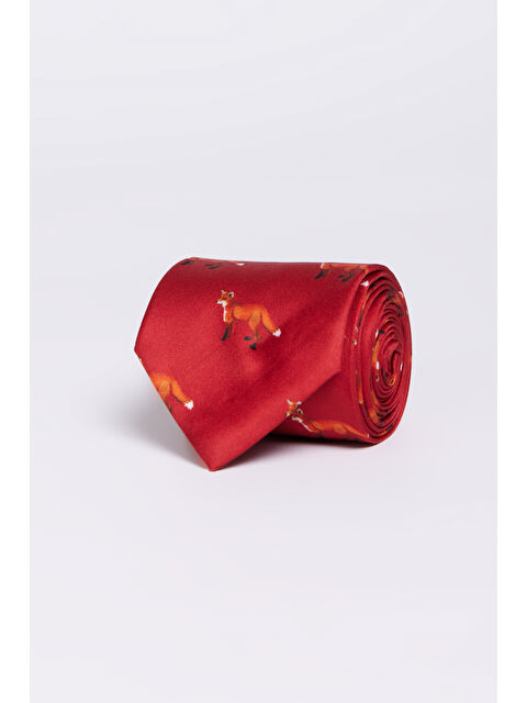 AC&Co / Altınyıldız Classics Erkek Bordo Desenli Kravat - S000512402-19951