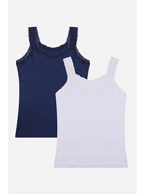 Koza İç Giyim Kadın 2'li Dantel Askılı Atlet - S000307719-37341