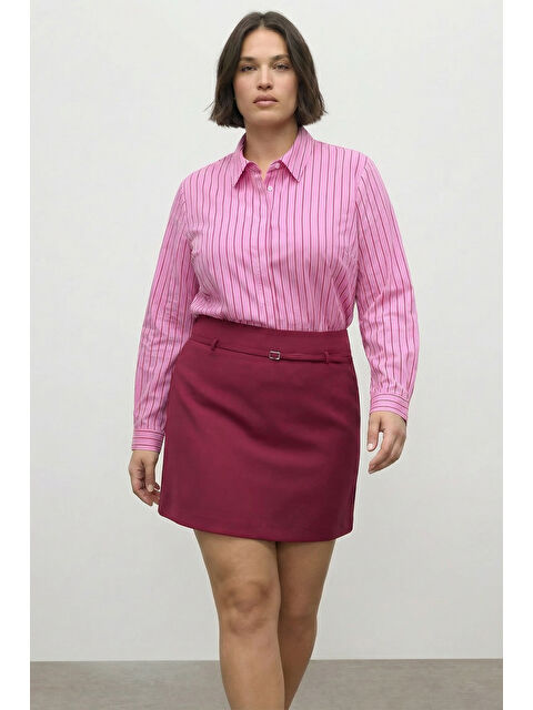 Mylinemoda Kemer Detaylı Şort Etek - S000531435-20045