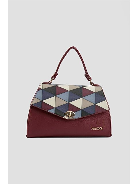 ARMİNE Çanta Ekose 25Yd7409 Bordo - S000512413-19951