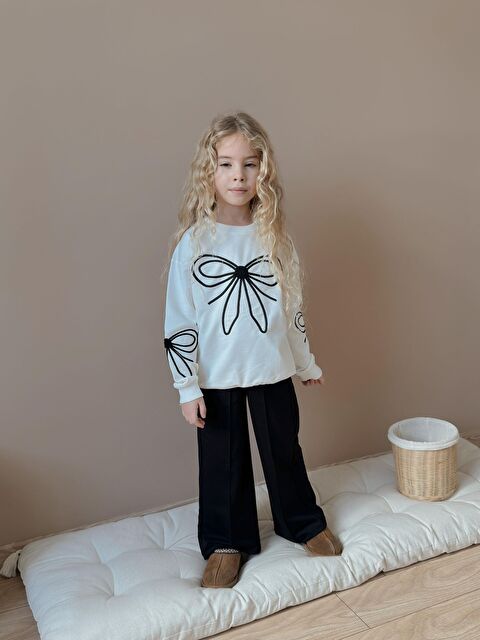 carla10 Kız Çocuk Fiyonk Detaylı Alt Üst Takım - S000494786-20063