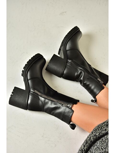 Fox Shoes T6540958 Siyah Kadın Bot - S000285836-19351