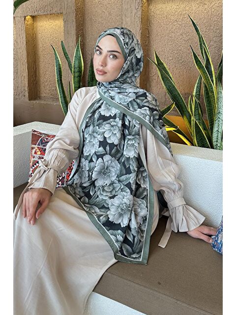 Lamelif Lotus Desen Bambu Şal Ada Çayı - S000529574-18194