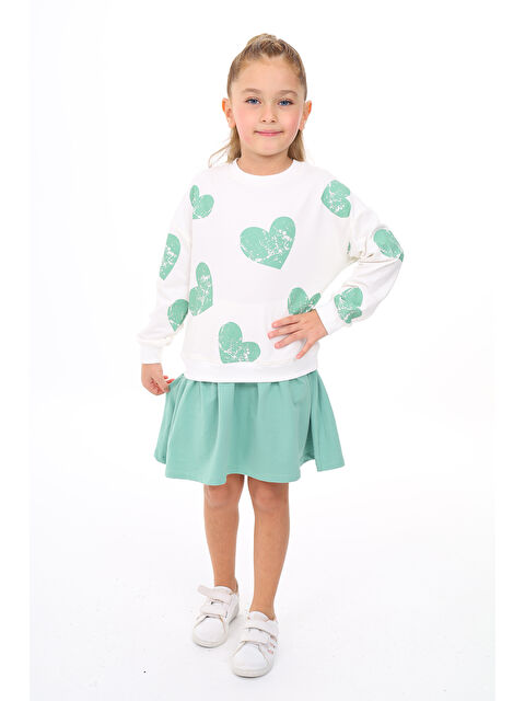 Toontoykids Kız Çocuk Baskılı Elbise