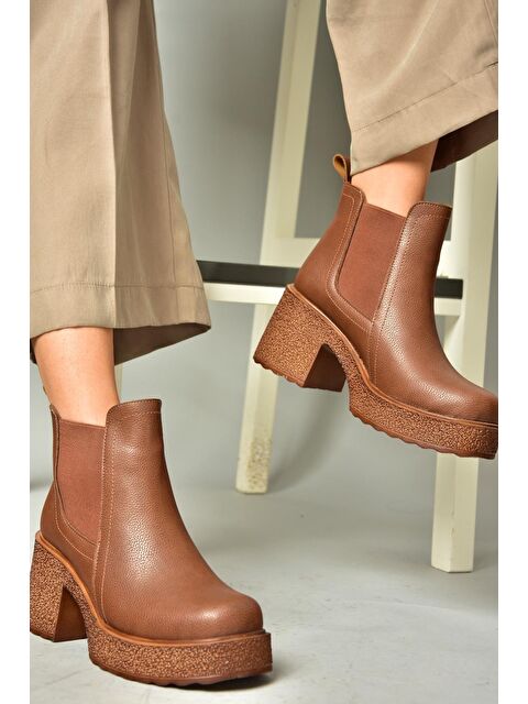 Fox Shoes T9962200 Taba Kadın Bot - S000285933-37454