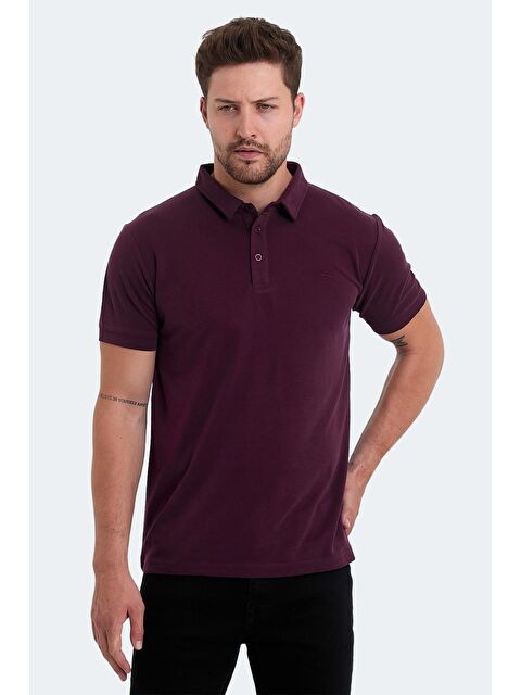 SLAZENGER KUGGA Erkek Tişört Mürdüm