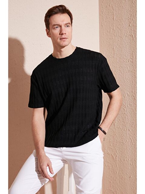 Buratti Pamuk Karışımlı Bisiklet Yaka Regular Fit Tişört CF24S218001 - S000142433-19351