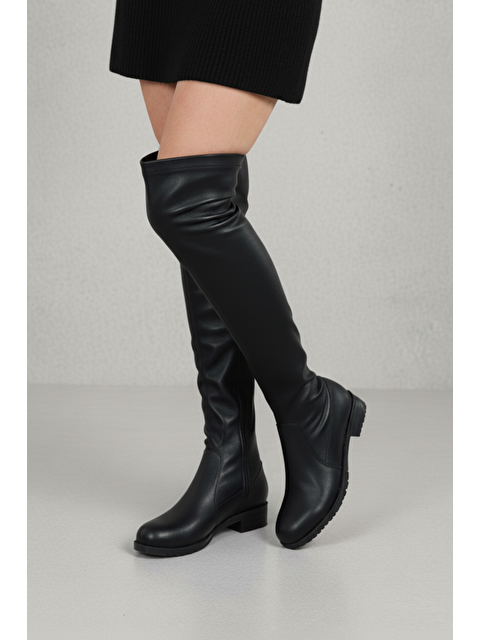 Fox Shoes Siyah Kadın Çizme V726666602 - S000492591-6381