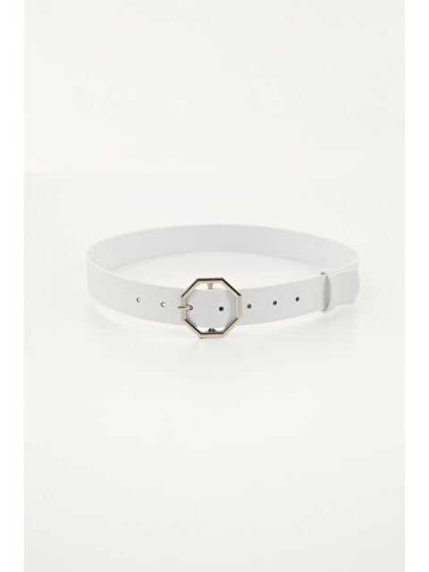 Fullamoda Sekizgen Tokalı Suni Deri Kemer - S000207039-20063