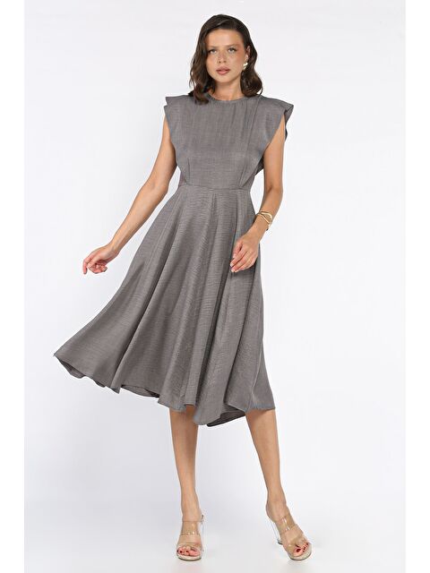 Gülseli Kadın Bisiklet Yaka Kiloş Elbise - S000299582-20600