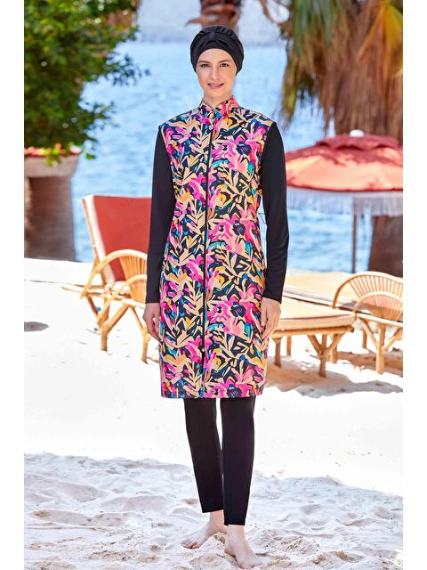 Rozamay Tam Kapalı Tesettür Mayo 9268 Castel Siyah - S000191477-19351