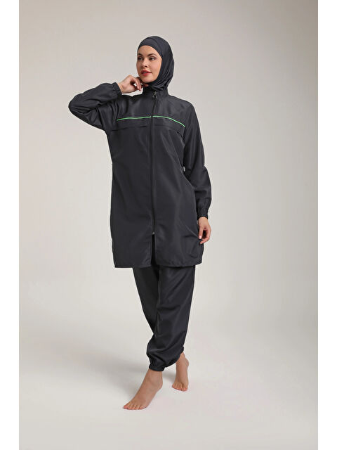 Myhanne Desenli Kadın Tesettür Mayo Takım 5400 - S000389920-19351