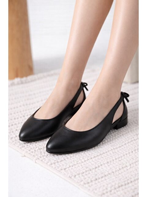 MODAFRATO LUNESSA Kadın Babet Sandalet Yazlık Ayakkabı Sivri Burun Günlük Babet - S000502728-19351