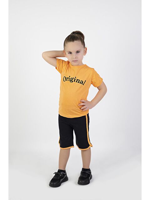 Harika Kids Erkek Çocuk Orijinal Baskılı Basic Kaprili Takım 1-9 Yaş - S000157616-20013