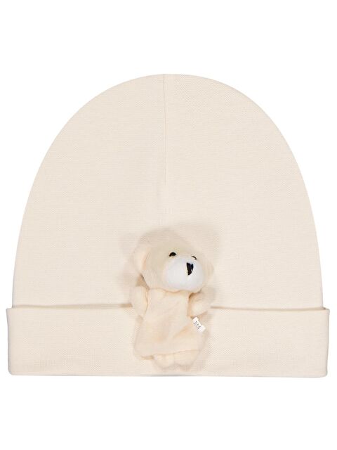 Civil Baby Küçük Oyuncaklı Bebe Şapka Bere ve Setler - Ekru Standart - S000503463-19965