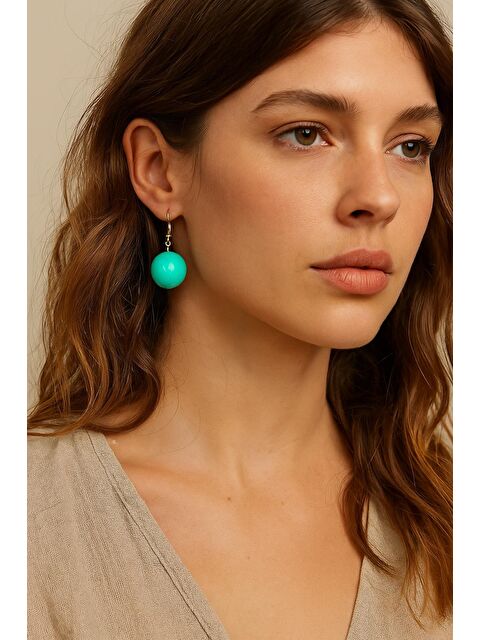 New Obsessions 20mm Büyük Boncuklu Küpe - S000426476-20054