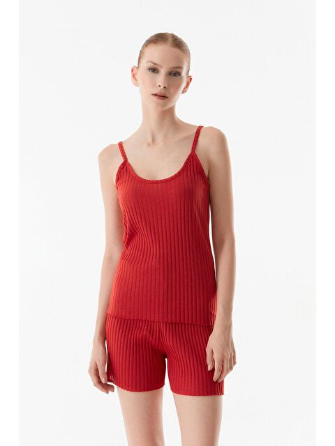 Fullamoda Fitilli İp Askılı Şortlu Takım - S000135508-20045